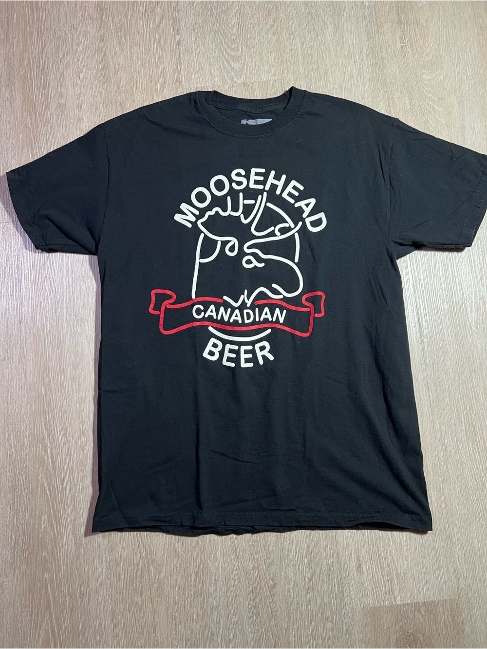 Karbon Moosehead Canadian Beer 150 Years Men’s Large Black Graphic Tee